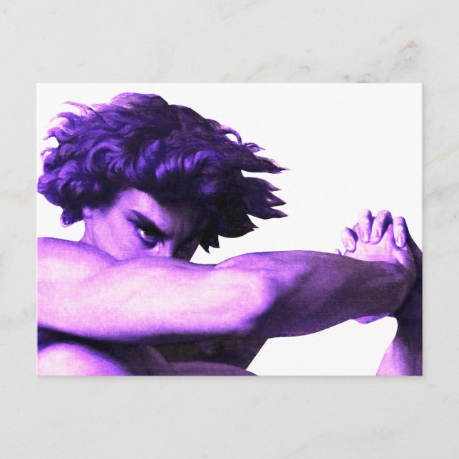 Fallen Angel-målning av Alexandre Cabanel Vykort (Framsida)