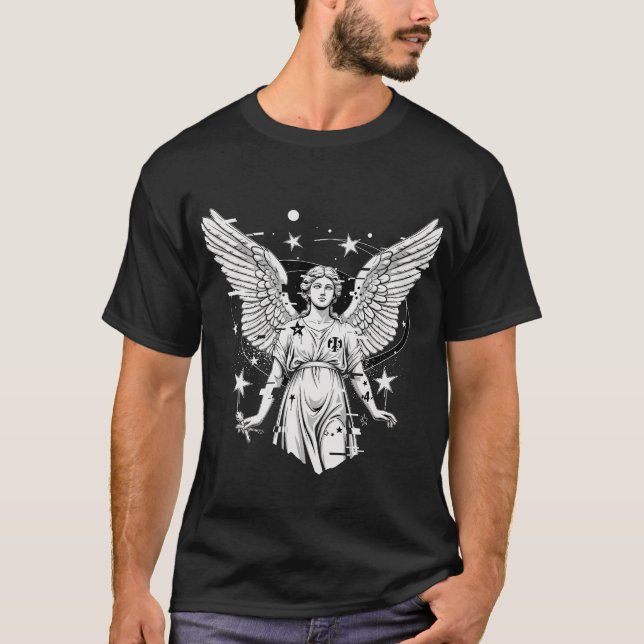Fallen Angel - Mörk Urban Graphic Tee (Framsida)