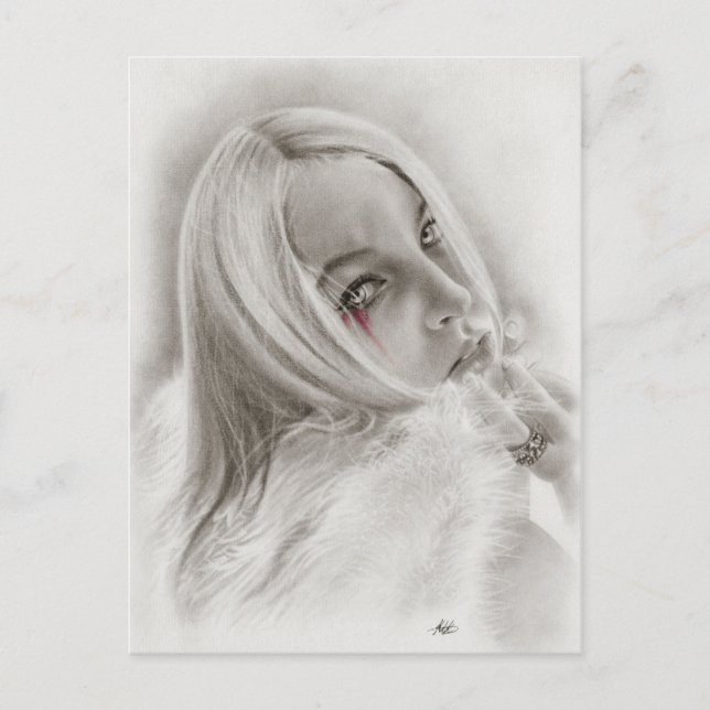 Fallen Angel vycard Vykort (Framsida)