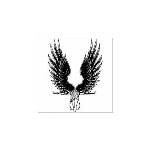 Fallen Angel Woman Original Art Stämpel