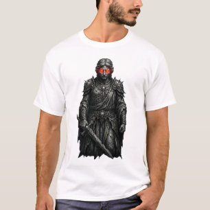 Fallen ängeln stenstaty Mörk estetisk illustration T Shirt