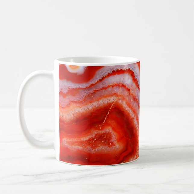 Fallen Blod Orange Agat. Kaffemugg (Vänster)