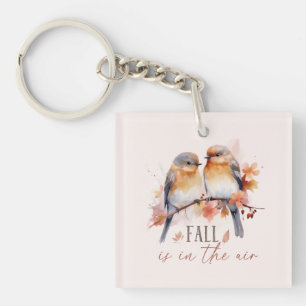 Fallen finns i Luft - Cute Birds & Höst löv