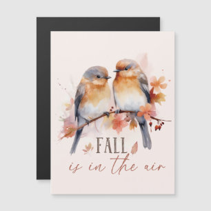 Fallen finns i Luft - Cute Birds & Höst löv