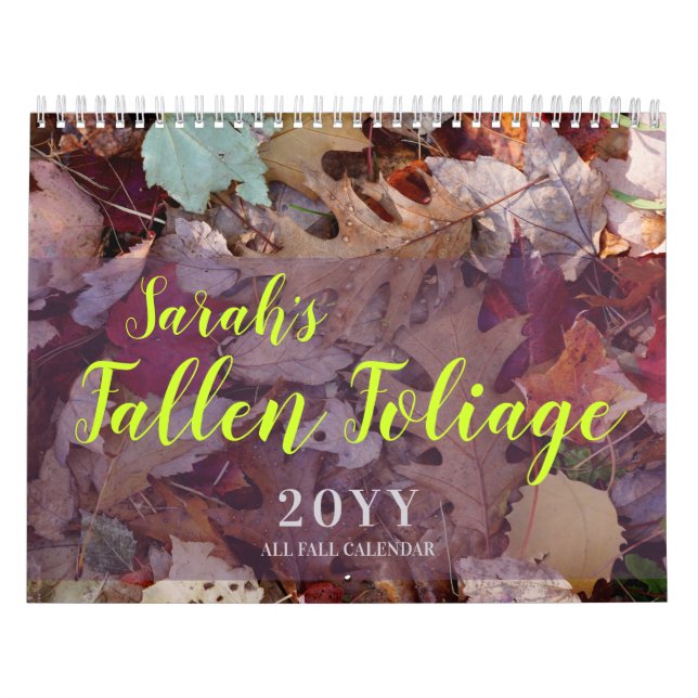 Fallen Foliage Anpassningsbar Höst Kalender (Omslag)
