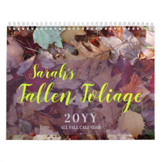 Fallen Foliage Anpassningsbar Höst Kalender