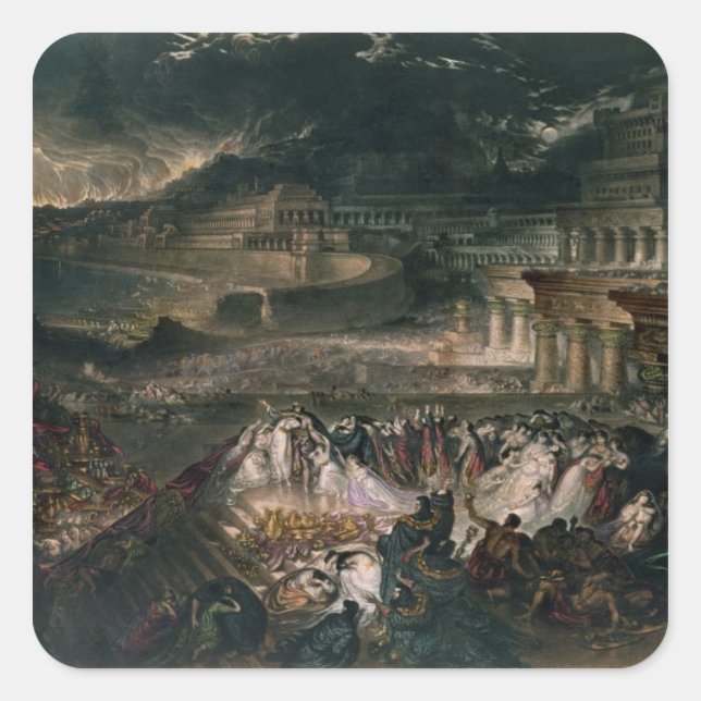 Fallen i Noundvikeh Fyrkantigt Klistermärke (Framsida)