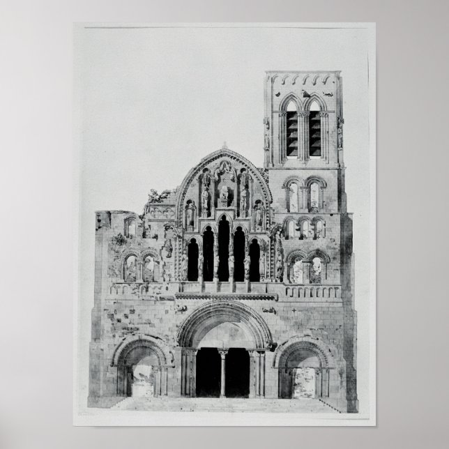 Fallen La Madeleine de Vezelay Poster (Framsidan)