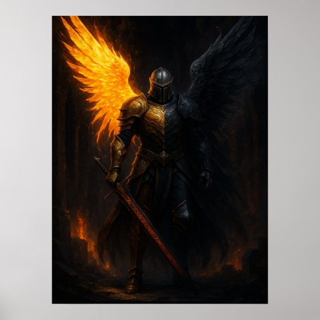 Fallen Light Warrior Poster (Framsidan)