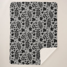 Fallen Löv Rpt Mönster Black på Grått
