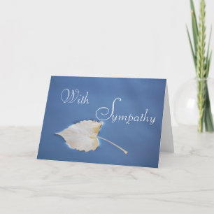 Fallen Löv Sympathy Greeting Card Kort