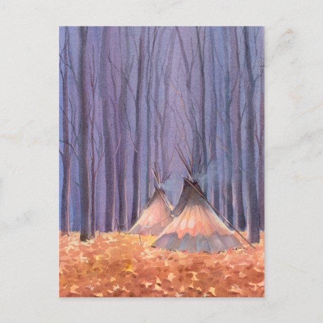 FALLEN LÖV TIPIS by SHARON SHARPE Vykort (Framsida)