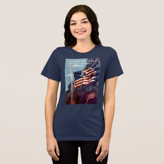 Fallen men inte bortglömd tee shirt (Framsida Full)