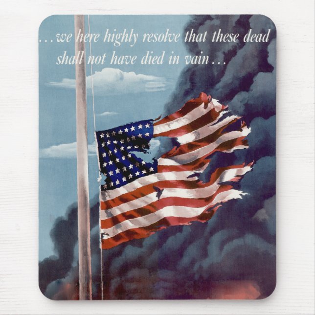 Fallen men inte glömd musmatta (Framsidan)