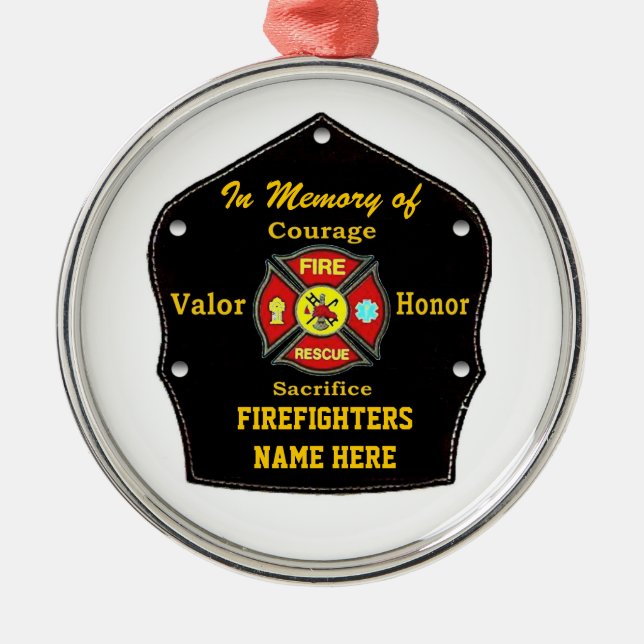 FALLEN MEN INTE GLÖMT JULGRANSPRYDNAD METALL (Framsidan)