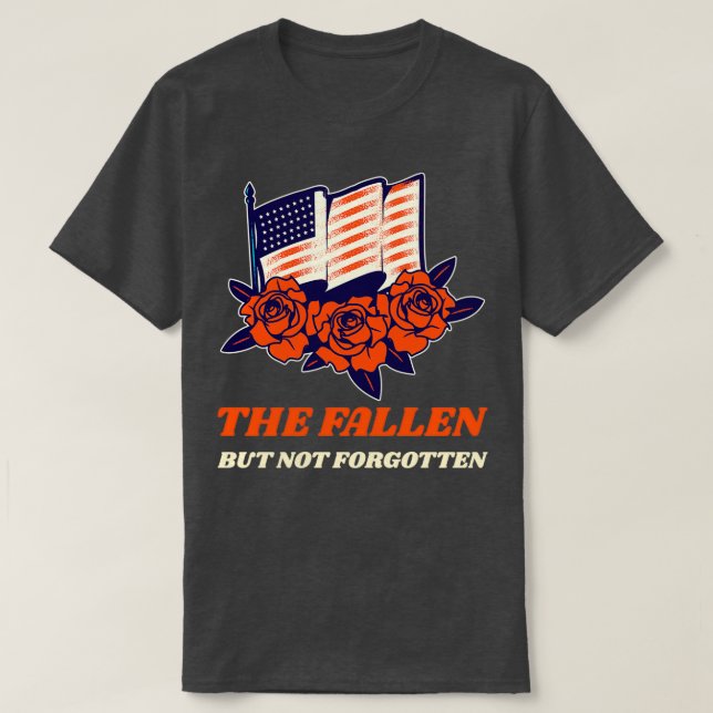 Fallen men inte glömt veteranerna t shirt (Design framsida)