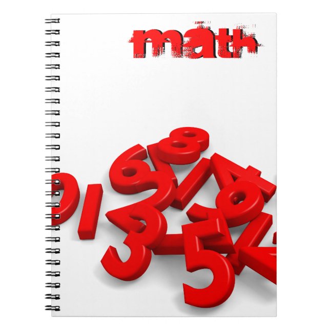 Fallen Numbers Anteckningsbok Med Spiral (Framsidan)