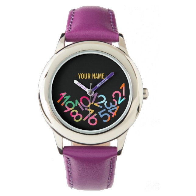 Fallen Numbers Funny Gravity Personlig Watch Armbandsur (Framsida)