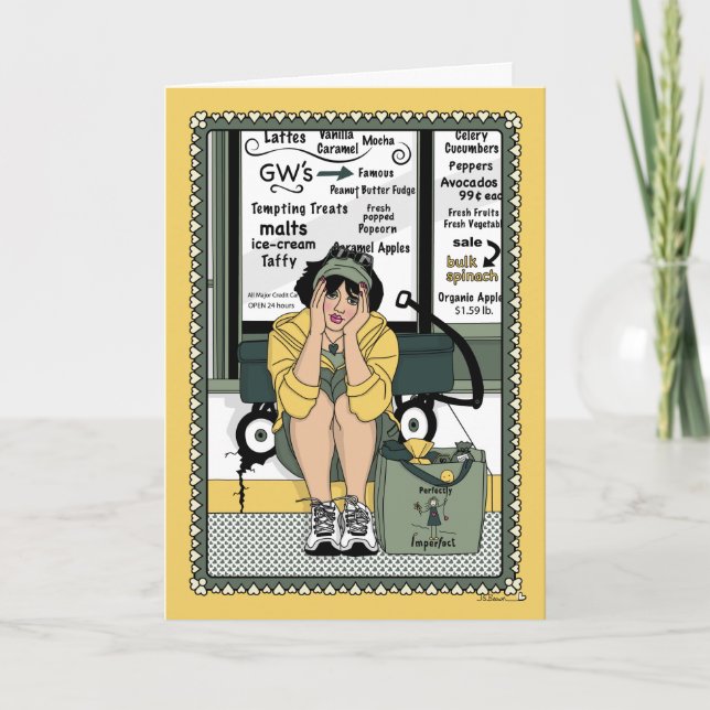 Fallen Off The Wagon_C_Grußkarte Kort (Framsida)