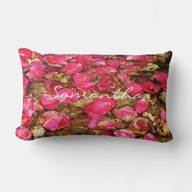 Fallen Ro Petals Lumbar Pillow Lumbarkudde (Framsida)