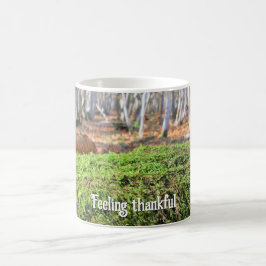 Fallen Träd i Moss - Personlig Thanksgiving Kaffemugg