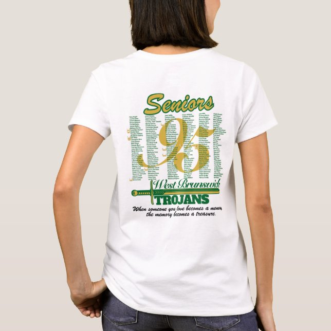 Fallen Trojans Class of 95 T Shirt (Baksida)