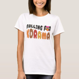 Faller för KDrama Thanksgiving Kalkon Design T Shirt