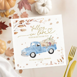 Faller i kärlek Pojke Baby Shower Pappersservett