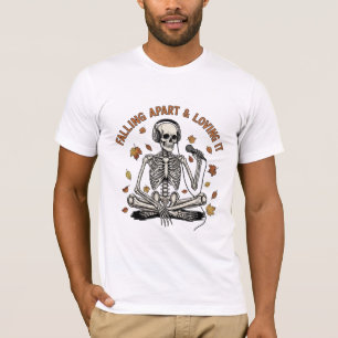 Faller sönder och älskar det skelett t shirt