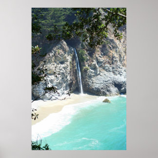 faller vid Big Sur Poster