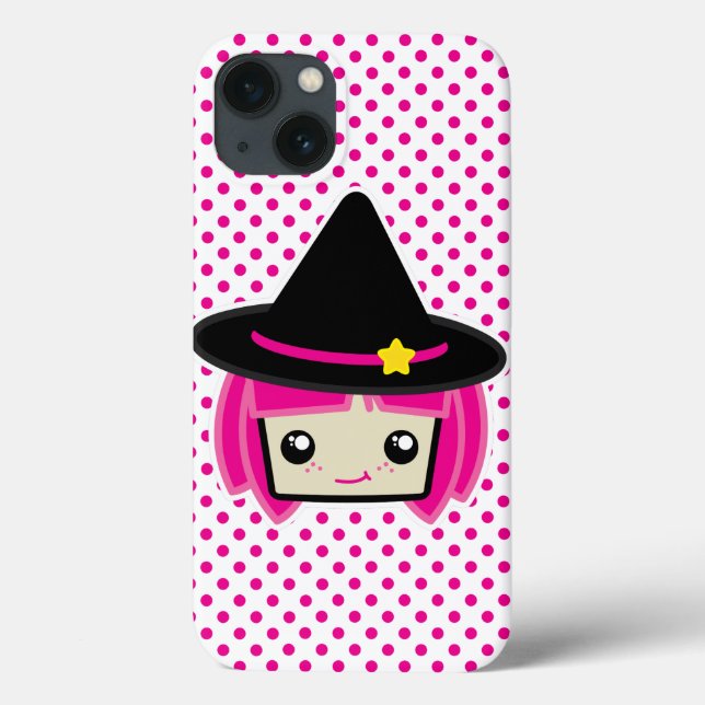 Fallet Kawaii Rosa Hjärn Witch iPad Mini (Baksida)