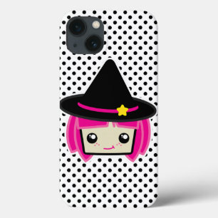 Fallet Kawaii Rosa Hjärn Witch iPad Mini