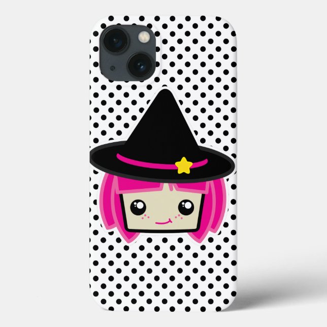 Fallet Kawaii Rosa Hjärn Witch iPad Mini (Baksida)