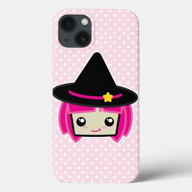 Fallet Kawaii Rosa Hjärn Witch iPad Mini (Baksida)