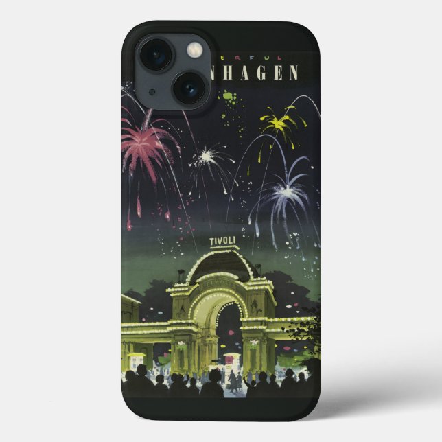 Fallet Köpenhamn Vintage resor iPad (Baksida)