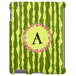 Fallet Watermelon Rand "Monogram" iPad