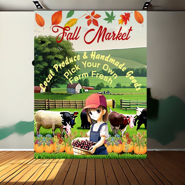 Fallfestival Plocka din egen färska jordbruksprodu Poster (Pick Your Own Farm Fresh)