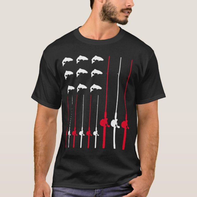Fallfish Master (amerikansk flagga) 1 T Shirt (Framsida)