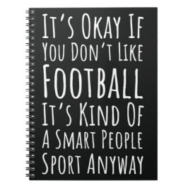 Fallgåvor för Fläkt-idrotten i fotboll Humor Anteckningsbok