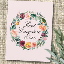 Fallhösten Ro Flower Blommigt WAN Best Grandma