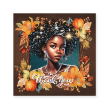 Fallin' for Fall Gorgeous Girl Gratitude Enc. Card