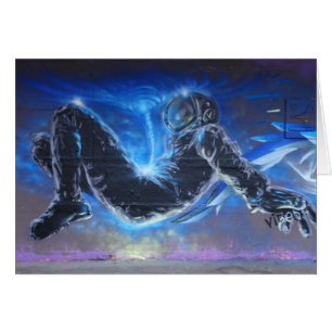 Falling Astronaut Hälsningskort