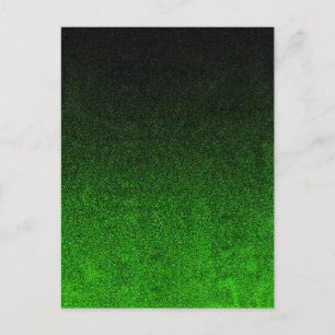 Falling Black & Grönt Glitter-övertoning Vykort