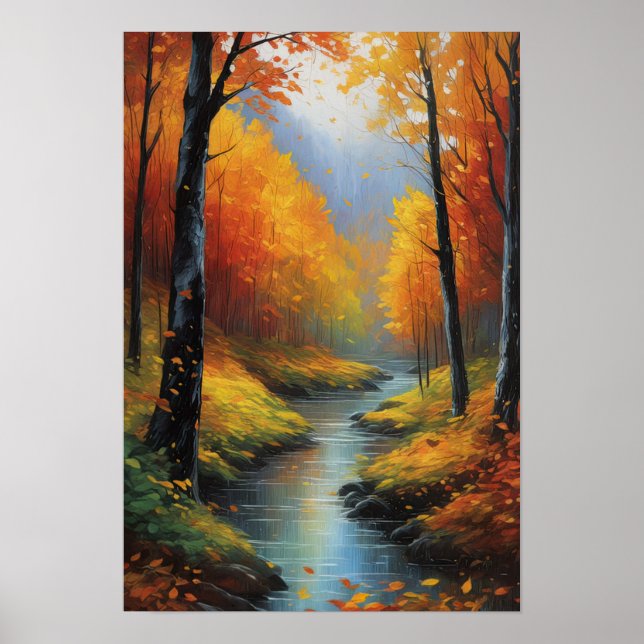 Falling Elegance, Höst löv Poster (Framsidan)