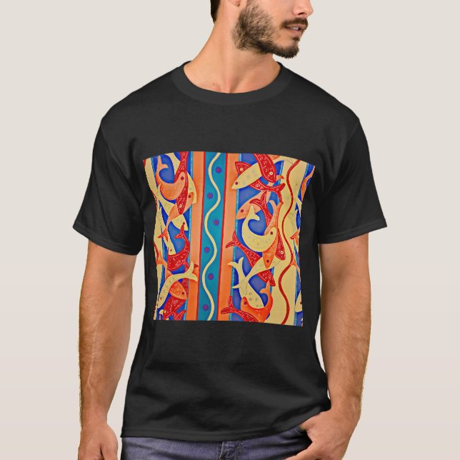 Falling Fish T Shirt (Framsida)