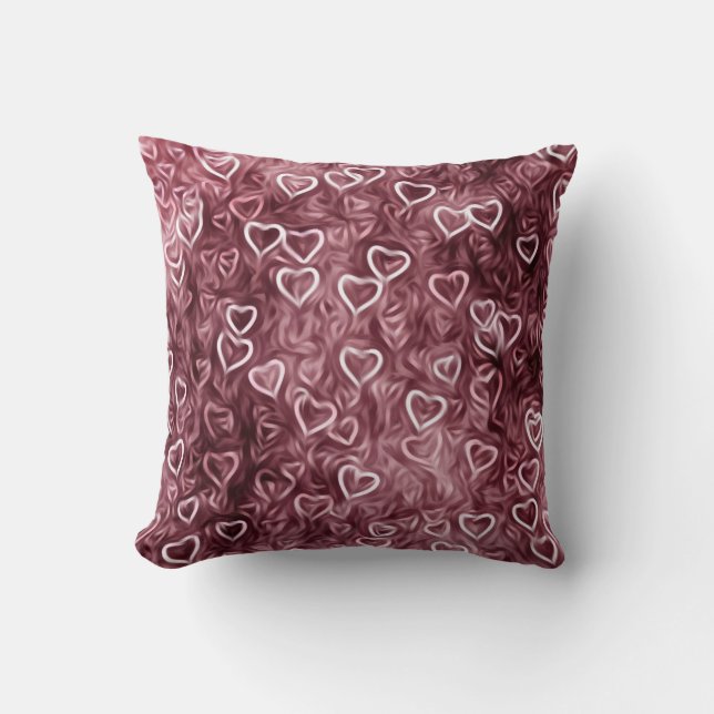 Falling Hearts - Red Kudde (Framsida)