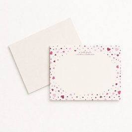 Falling Hearts Stationery Note Card Inbjudningar