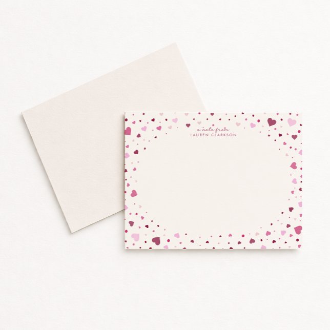 Falling Hearts Stationery Note Card Inbjudningar (Skapare uppladdad)