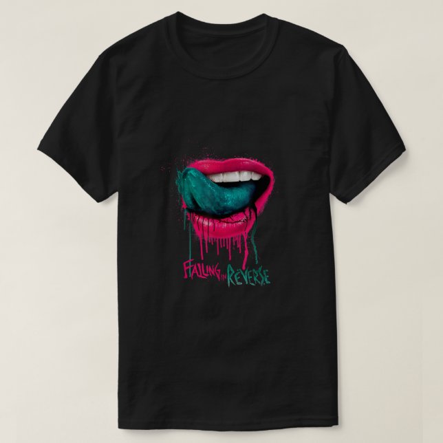 Falling In Reverse - Official Merchandise - Lips T T Shirt (Design framsida)