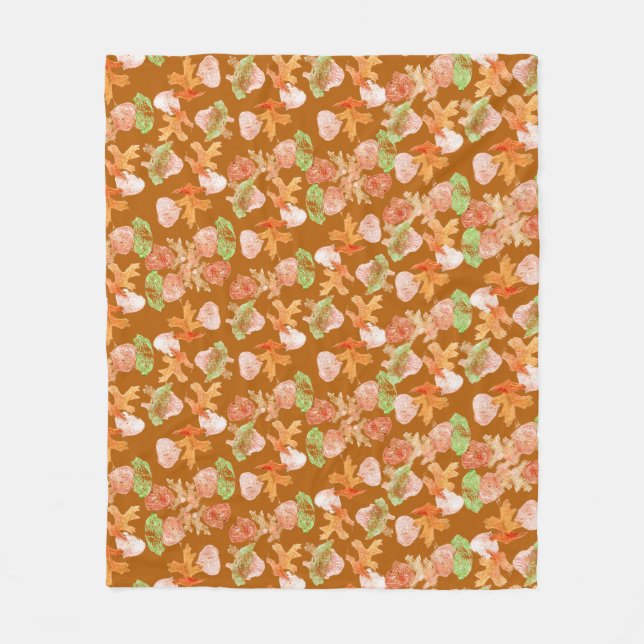 Falling Löv Fleece Blanket (Framsidan)